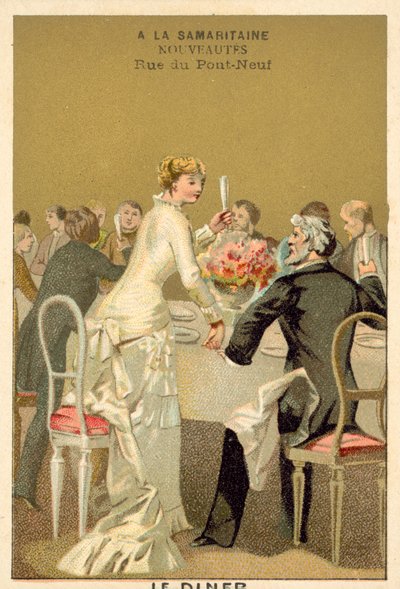Düğün yemeği (chromolitho) by French School