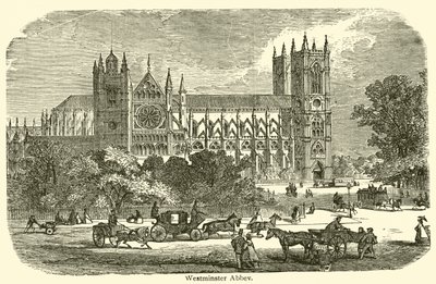 Westminster Manastırı (gravür) by French School