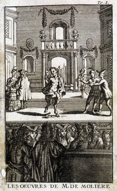 Yaban hayatı ve karakterler halkla birlikte sahnede - “M. de Molière
