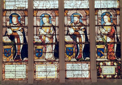 Louis de Bourbon (1465-1520) La Roche-sur-Yon Prensi, Louise de Bourbon (d.1561) Montpensier Kontesi, Bourbon II. Louis (1513-82) Duc de Montpensier ve Jacquette de Longwy ( by French School