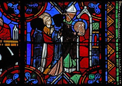 St Julian of Brioude hikayesini gösteren w06 penceresi - Diocletianus zulmü sırasında ölen Julien