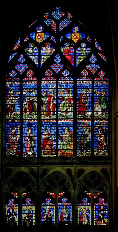 St Peter ve St Paul penceresini gösteren w127 penceresi by French School