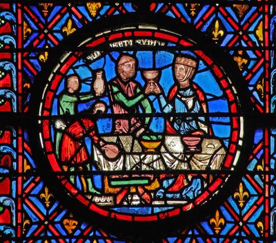 Pencere w12 Holophernes şöleni Judith XII 16-20 by French School