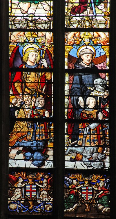 Montmorency bağışçılarıyla birlikte St Michael ve St Guillaume