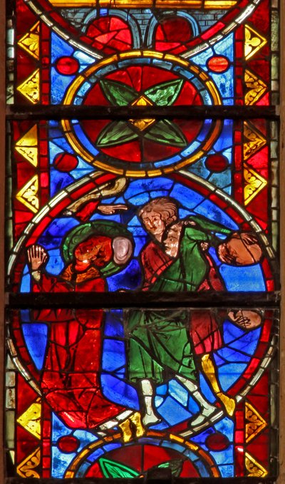 St Stephens şehitliğini gösteren w213 penceresi by French School
