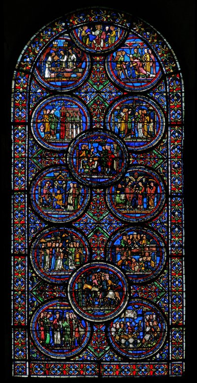 St Thomas Becket penceresini gösteren w23 penceresi by French School