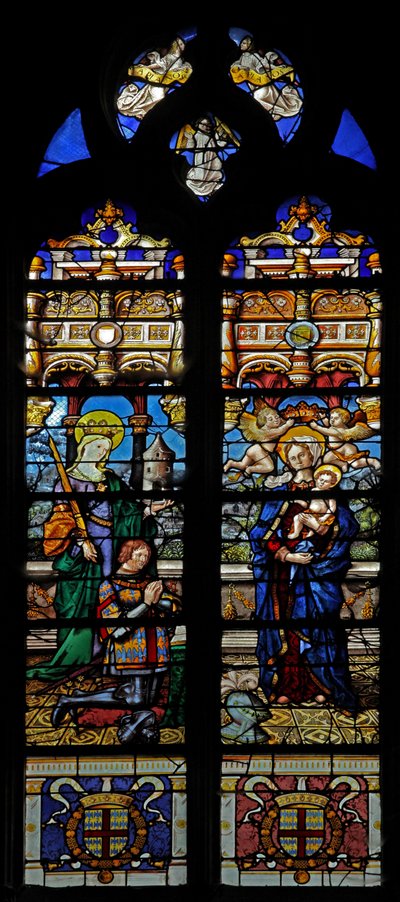 St Barbara ve bağışçı Jean de Montmorency
