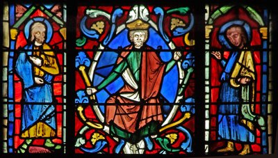 Pencere w6R Jesse Ağacı: peygamberler ve krallar by French School