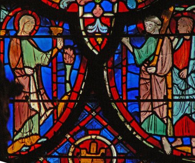 Pencere w8 Diriliş: Mary Magdalene diğerlerine anlatıyor by French School