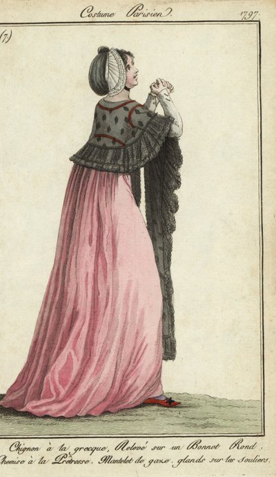 Rahibe tarzı elbiseli kadın by French School