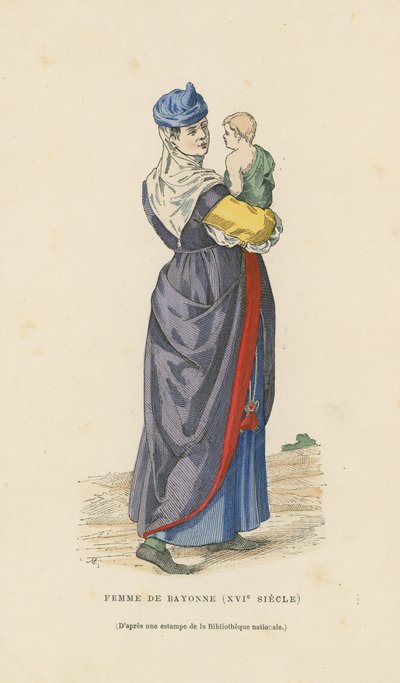 Bayonne Kadını, 16. Yüzyıl by French School
