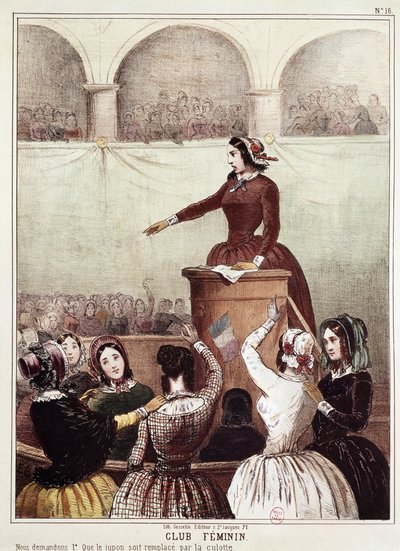 Kadınlar Kulübü (Litografi by French School