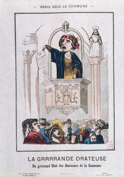 Komün Döneminde Kadınlar Kulübü, 1871 by French School