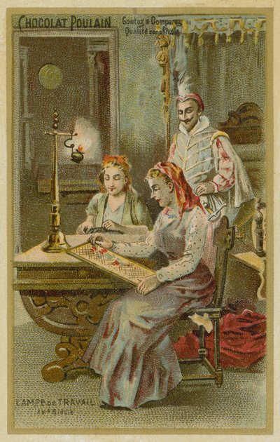 Çalışma lambası, 15. Yüzyıl by French School