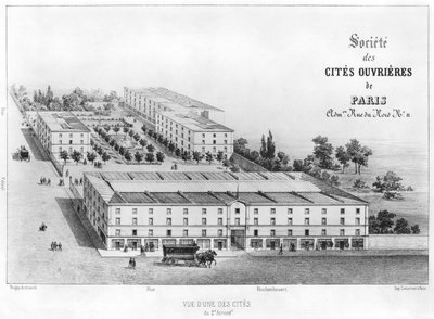 İşçiler toplu konutu, 58 rue Rochechouart, Paris, 1870 dolayları by French School