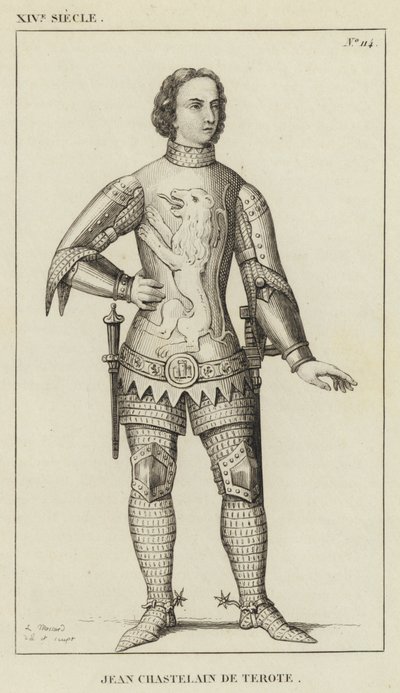 XIV Yüzyıl, Jean Chastelain de Terote (gravür) by French School