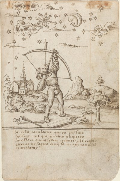 Cennete Ateş Ediyorsun [fol. 9 recto], c.1512-1515 (kalem ve mürekkep) by French School