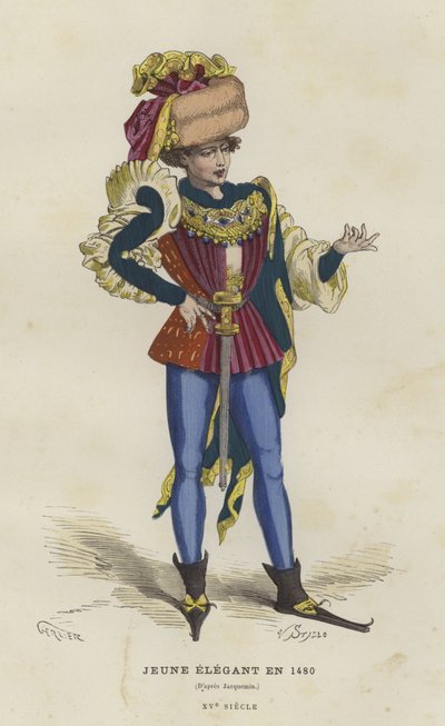 genç züppe, 1480 by French School