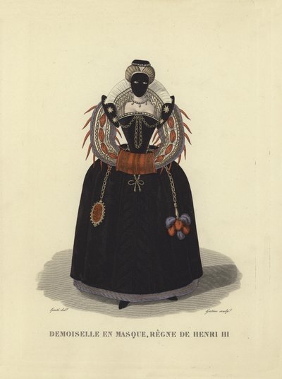Maskeli genç bayan, Fransa Kralı III. by French School