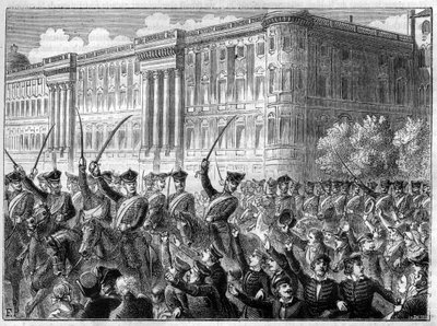 olaylar Dördüncü Koalisyon Savaşı 1806 - 1807 Berlin'de savaş coşkusu - Dördüncü Koalisyon - Berlin'de büyük ajitasyon - Cree de guerre Fransa'ya karşı ateş ediyor - Adolphe Thiers tarafından “Histoire de l’empire en suite à l’histoire du consu by French School
