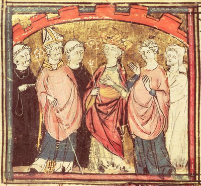 f.73r Dagobert I (605-39), Grandes Chroniques de France