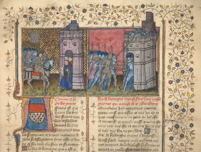 f. 73: Jean Froissart (parşömen) tarafından 