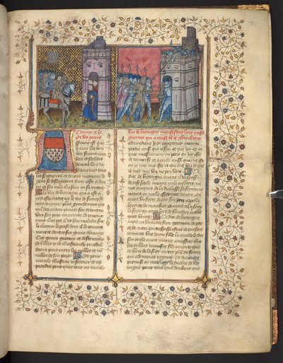 f. 73: Jean Froissart (parşömen) tarafından 