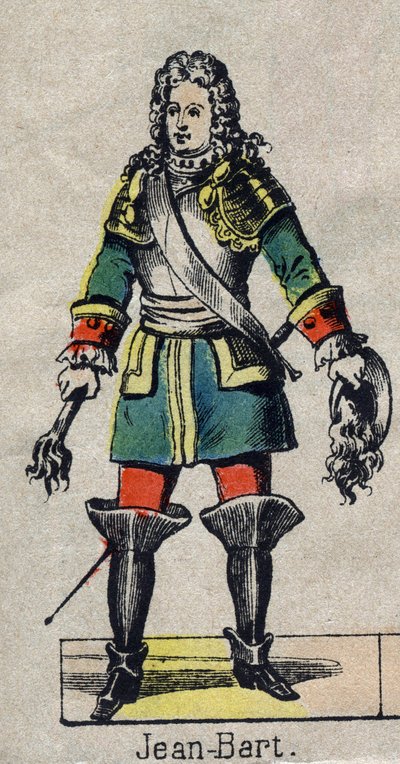 Jean Bart (1650-1702), Fransız denizci, korsan portresi. 19. yüzyılın sonundan Epinal görüntüsü. by French School