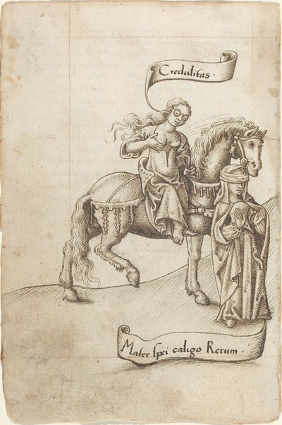 Credulity, Umudun Annesine Bakmaya Hazırlanıyor [fol. 18 derece] by French early 16th Century
