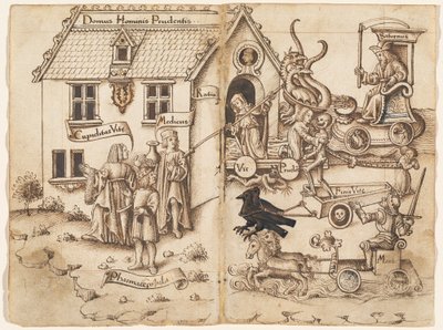 "Sonuna Vardığınızda Geri Dönmeyin" [fol. 26 verso / 27 recto] by French early 16th Century