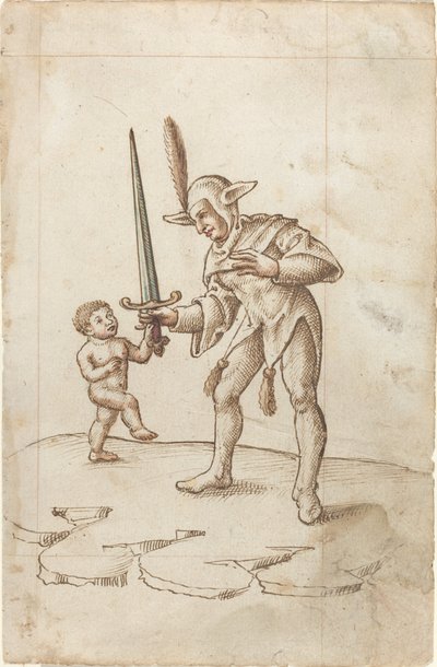 "Keskin Kılıcı bir kenara çevirin" [fol. 44 rekto] by French early 16th Century