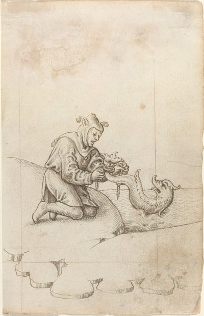 "Bir Yunusu Kuyruğundan Bağlıyorsunuz" [fol. 17 rekto] by French early 16th Century