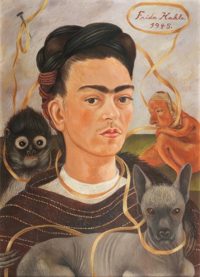 Changuito ile Autorretrato by Frida Kahlo