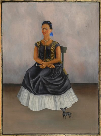 Itzcuintli Köpek Benimle (Otoportre) by Frida Kahlo