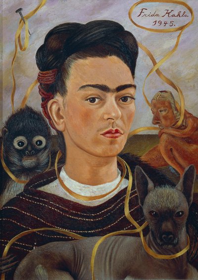 Changuito ile Otoportre by Frida Kahlo