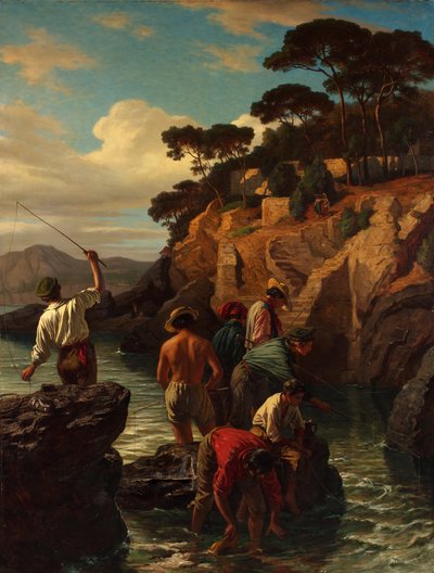 Ceneviz kıyısında by Friedrich Alois Schönn