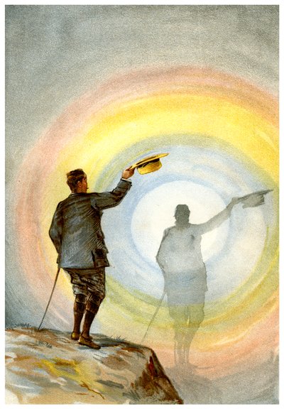Hayalet ve dairesel gökkuşağı, 1898. by Friedrich Arnold Brockhaus