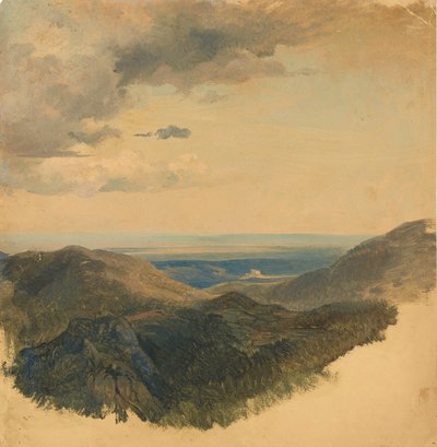 Tuna vadisinin görünümü by Friedrich August Mathias Gauermann