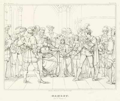 Hamlet, Act V, Sahne 2 (gravür) by Friedrich August Moritz Retzsch