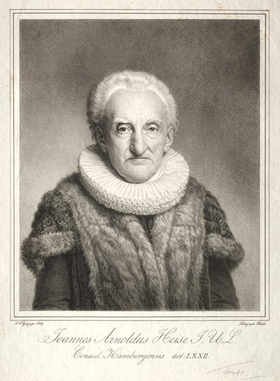 Johann Arnold Heise, 1819. by Friedrich Carl Groger