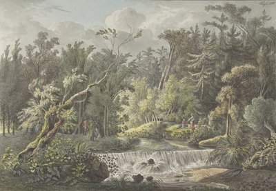 Şelaleli Manzara, 18. yüzyılın sonu ve 19. yüzyılın başı. by Friedrich Christian Klass