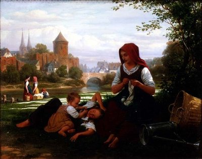 Ağartma Alanı, 19. yüzyıl by Friedrich Edouard Meyerheim