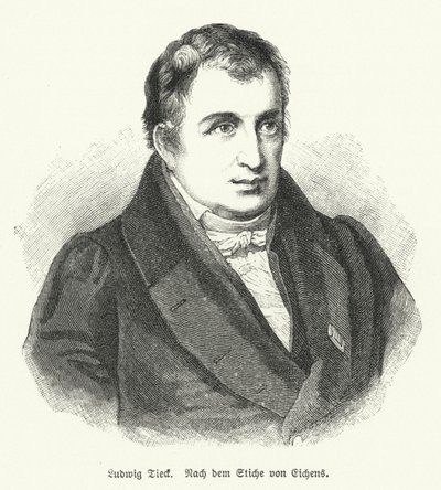 Ludwig Tieck, Alman şair ve eleştirmen (lito) by Friedrich Eduard Eichens