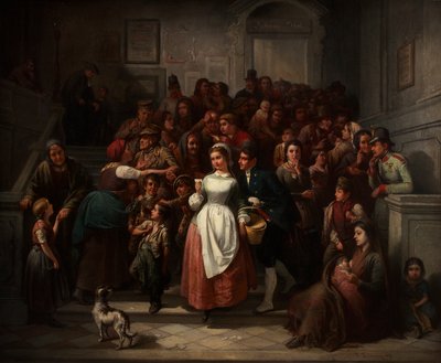 Piyango çekilişinden sonra by Friedrich Friedländer Ritter von Malheim
