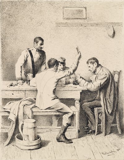 Askerler iskambil kartları by Friedrich Friedländer Ritter von Malheim