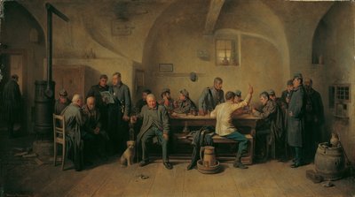 kantindeki askerler by Friedrich Friedländer Ritter von Malheim