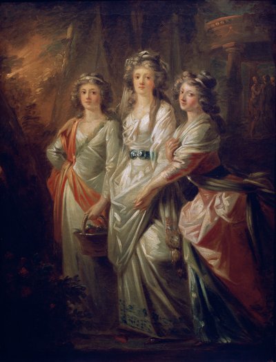 Kontesler Elisabeth, Christiane ve Marie Karoline von Thun by Friedrich Heinrich Fuger