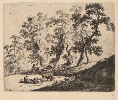 Çobanlarla Manzara by Friedrich Müller