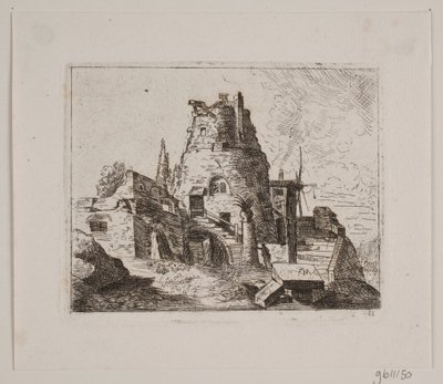 Kule ile harabe by Friedrich Münter