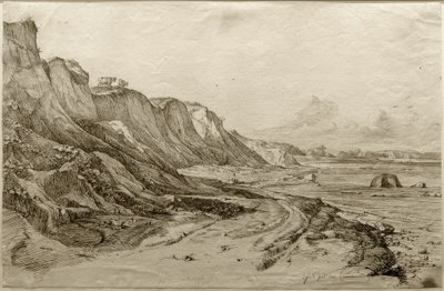 F.Nerly, Travemünde yakınlarındaki Brodtener Ufer by Friedrich Nerly